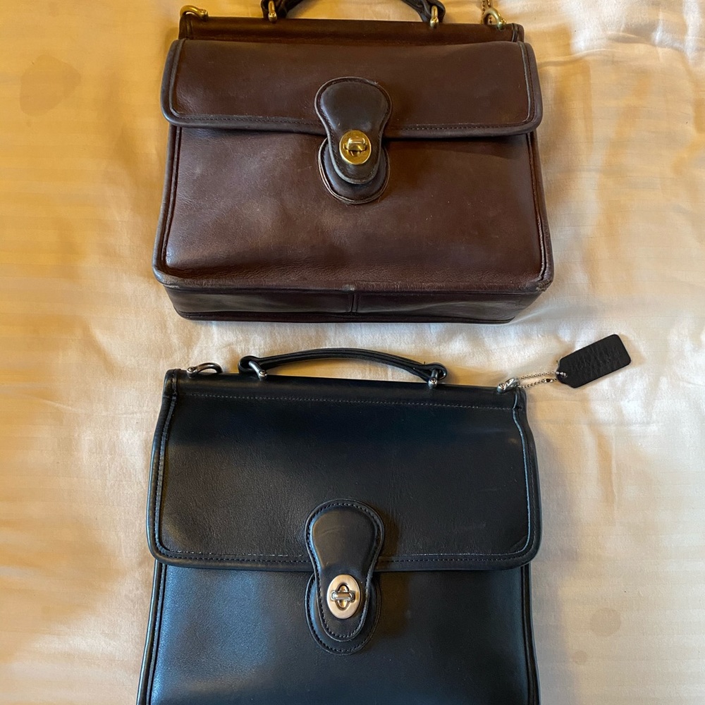 SOLD: Set of 2 Vintage Coach Willis Bags